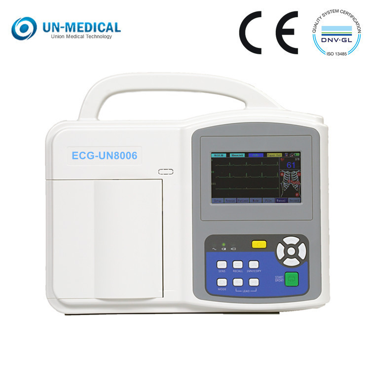 Màn hình cảm ứng CE ISO Máy điện tâm đồ kỹ thuật số 6 kênh Máy điện tâm đồ y tế